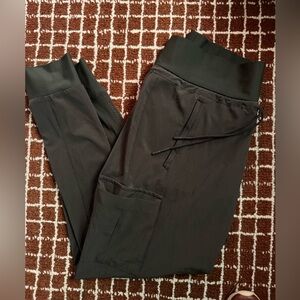 Athleta Black Performance Joggers with Drawstring Waist